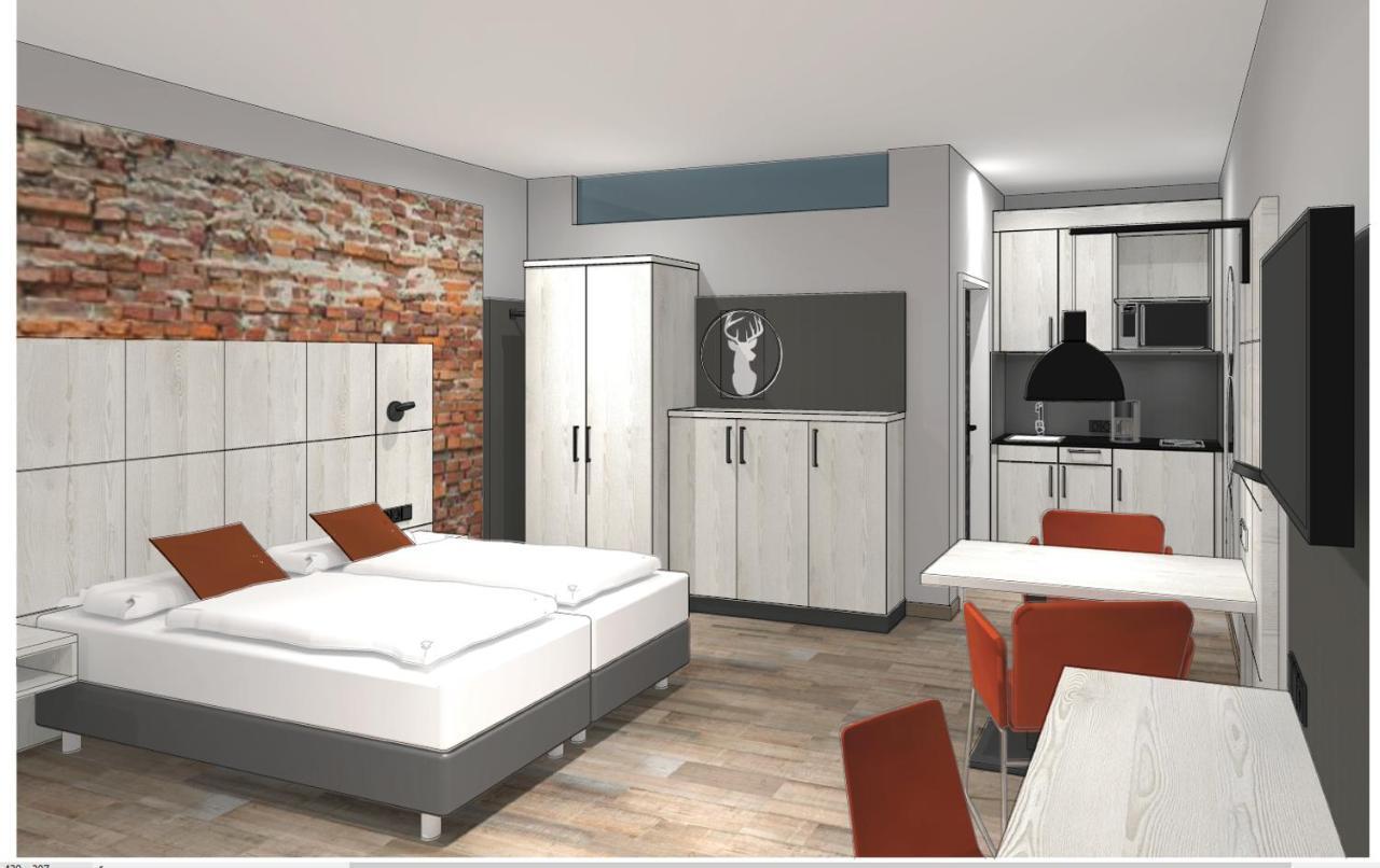 Boardinghouse Hirsch - Apartments In Kork Kehl Dış mekan fotoğraf
